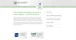 Desktop Screenshot of haus-grundbesitz.com